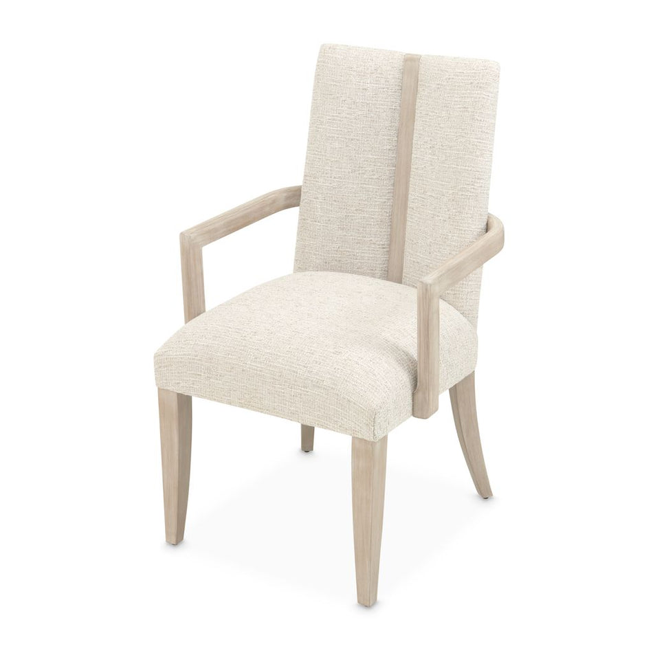 Michael Amini Lotus Bay Dining Arm Chair - Sand