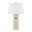 Hudson Valley Lighting Mindy 16.75 inch 60 watt Aged Brass/Ceramic Ivory Crackle Table Lamp Portable Light