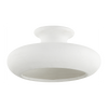 Hudson Valley Lighting Annie 1 Light 16 inch Aged Brass Semi Flush Ceiling Light