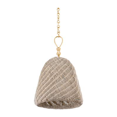 Hudson Valley Lighting Reina 1 Light 14 inch Gold Leaf Pendant Ceiling Light