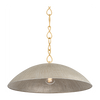 Hudson Valley Lighting Eve 1 Light 24 inch Vintage Gold Leaf/ Textured Warm Silver Leaf Pendant Ceiling Light