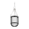 Hudson Valley Lighting Landon 1 Light 11.5 inch Polished Nickel/Black Pendant Ceiling Light Clearance