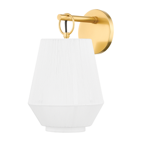 Hudson Valley Lighting Debi 1 Light 7.5 inch Aged Brass Wall Sconce Wall Light
