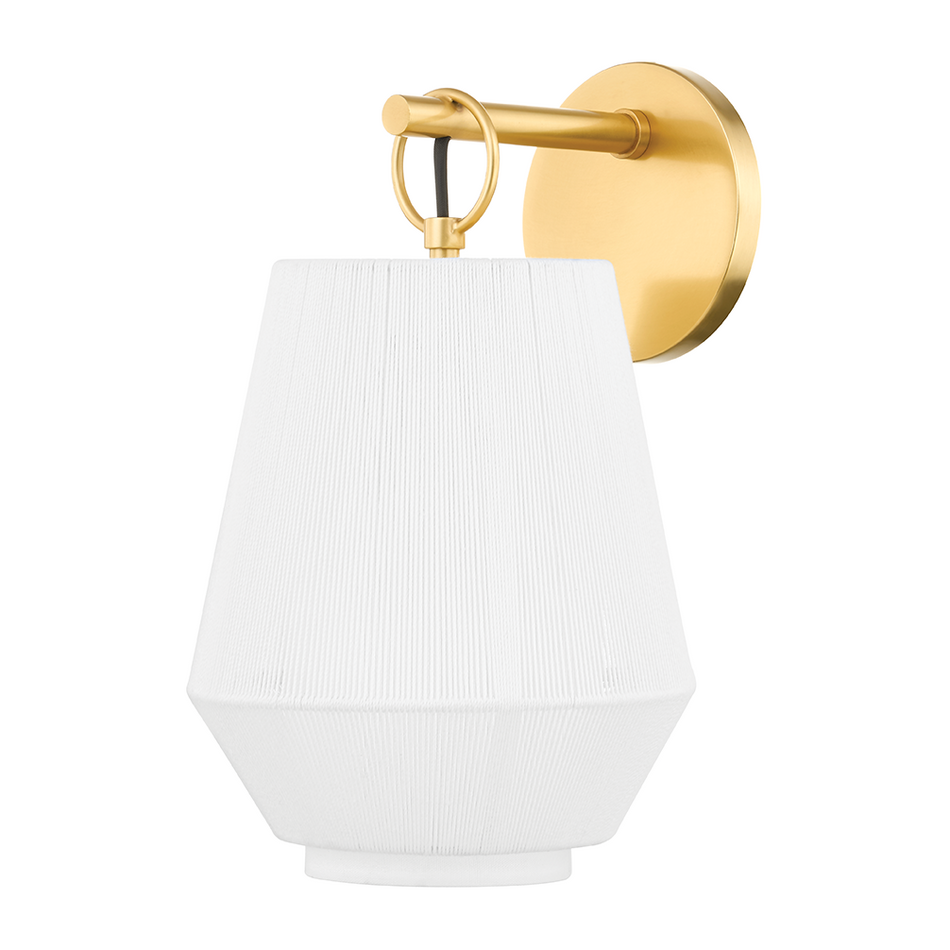 Hudson Valley Lighting Debi 1 Light 7.5 inch Aged Brass Wall Sconce Wall Light