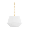 Hudson Valley Lighting Debi 1 Light 18 inch Aged Brass Pendant Ceiling Light