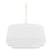 Hudson Valley Lighting Debi 4 Light 30.5 inch Aged Brass Pendant Ceiling Light