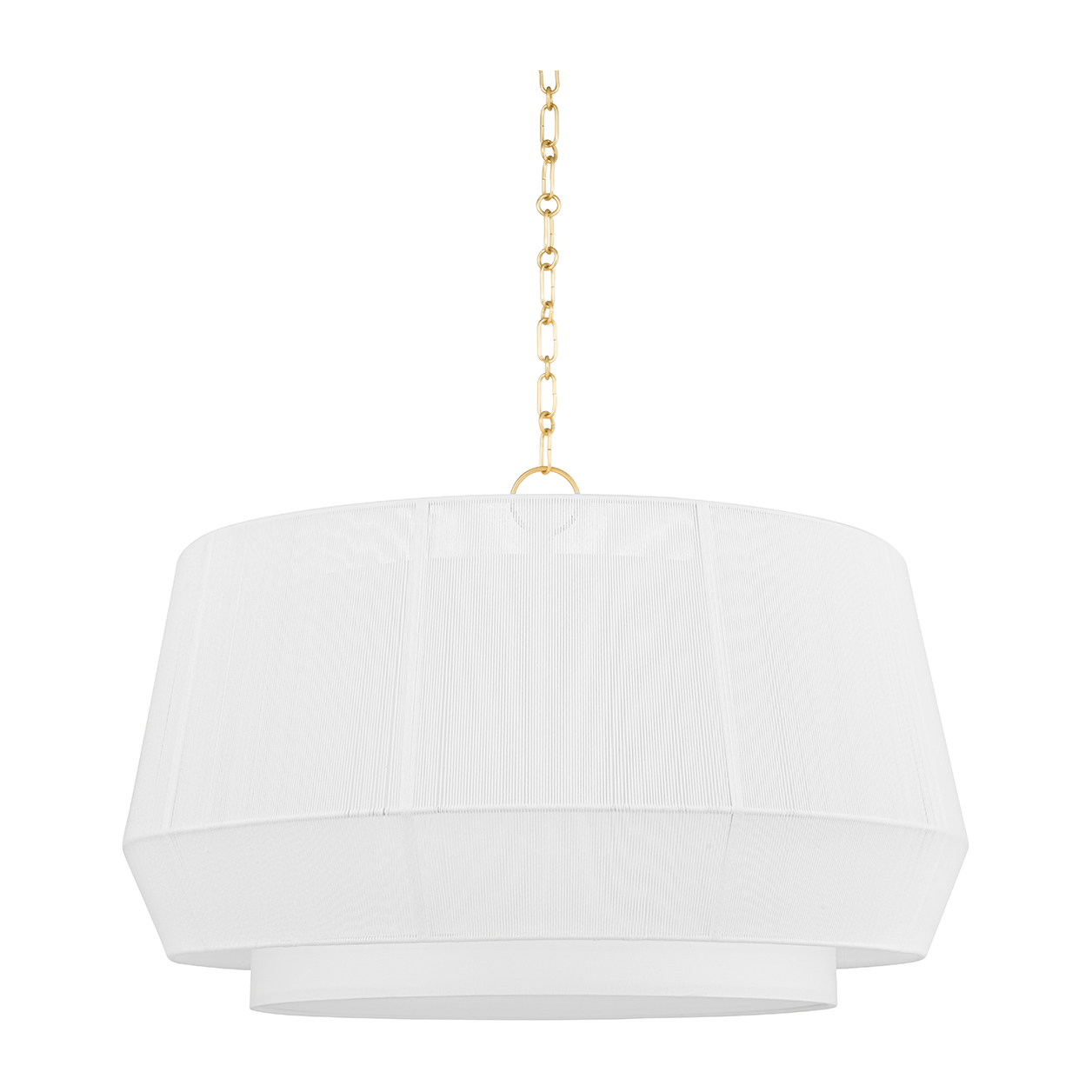 Hudson Valley Lighting Debi 4 Light 30.5 inch Aged Brass Pendant Ceiling Light