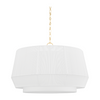 Hudson Valley Lighting Debi 4 Light 30.5 inch Aged Brass Pendant Ceiling Light