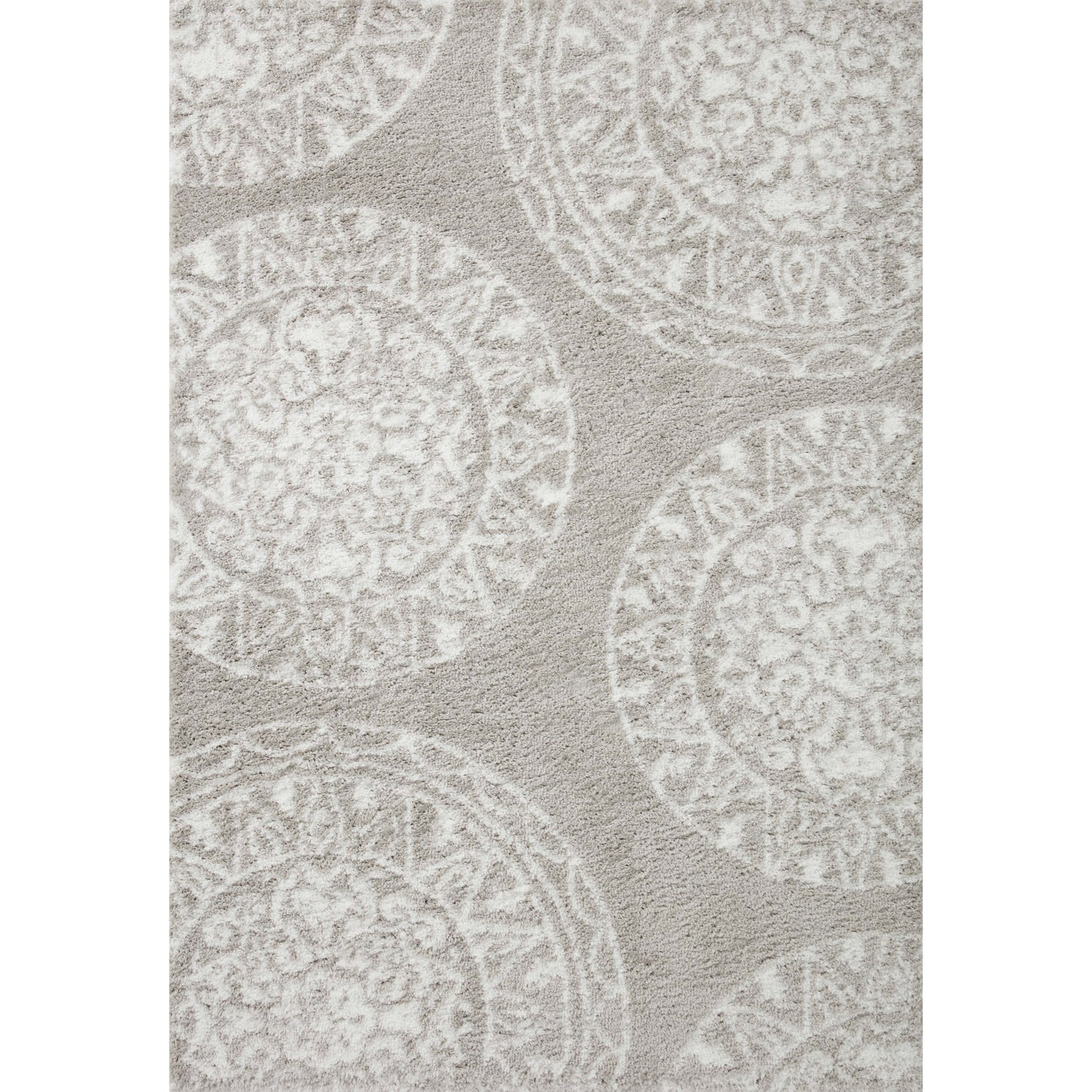 Loloi II Bliss Shag BLS-06 Grey / White Rug