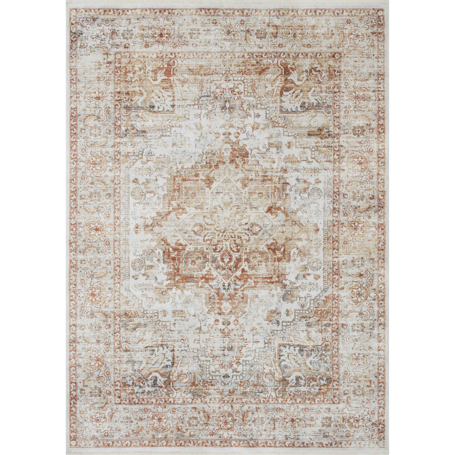 Loloi Bonney BNY-01 Ivory / Sunset Rug