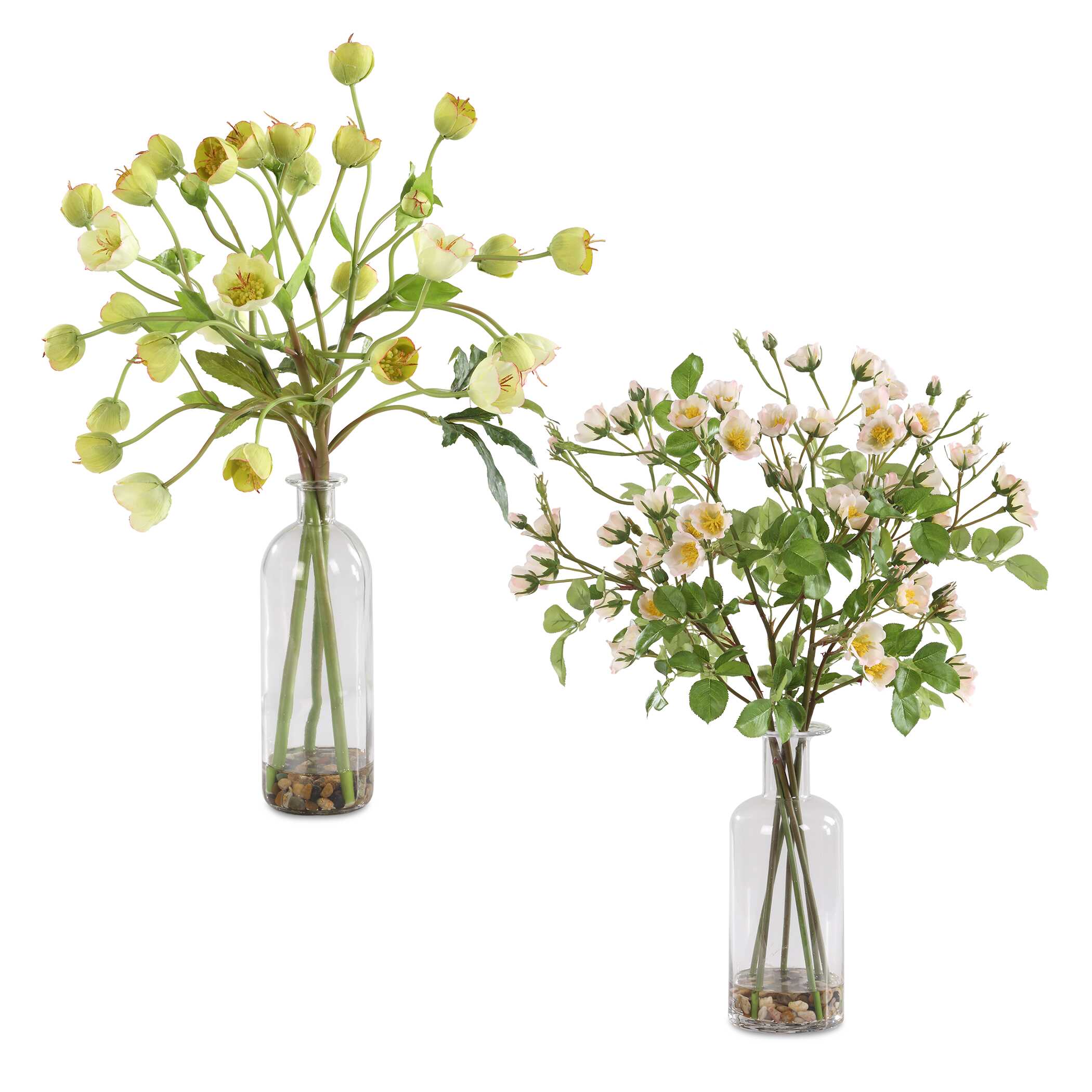 Uttermost Tranquility Lenten Rose Bouquets - Set of 2