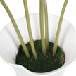 Uttermost Muse Monstera White Vase Centerpiece