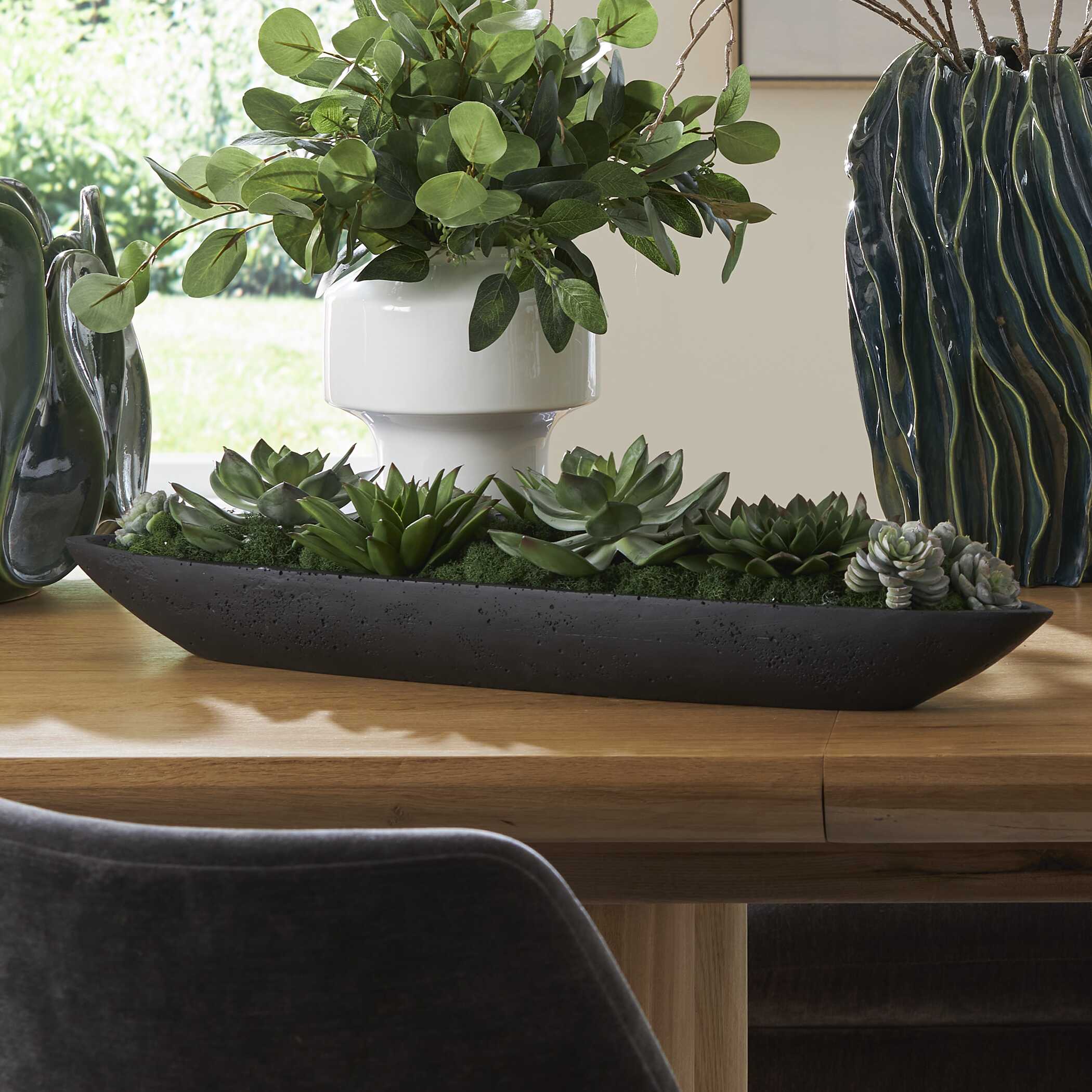Uttermost Verde Succulent Centerpiece In Bowl