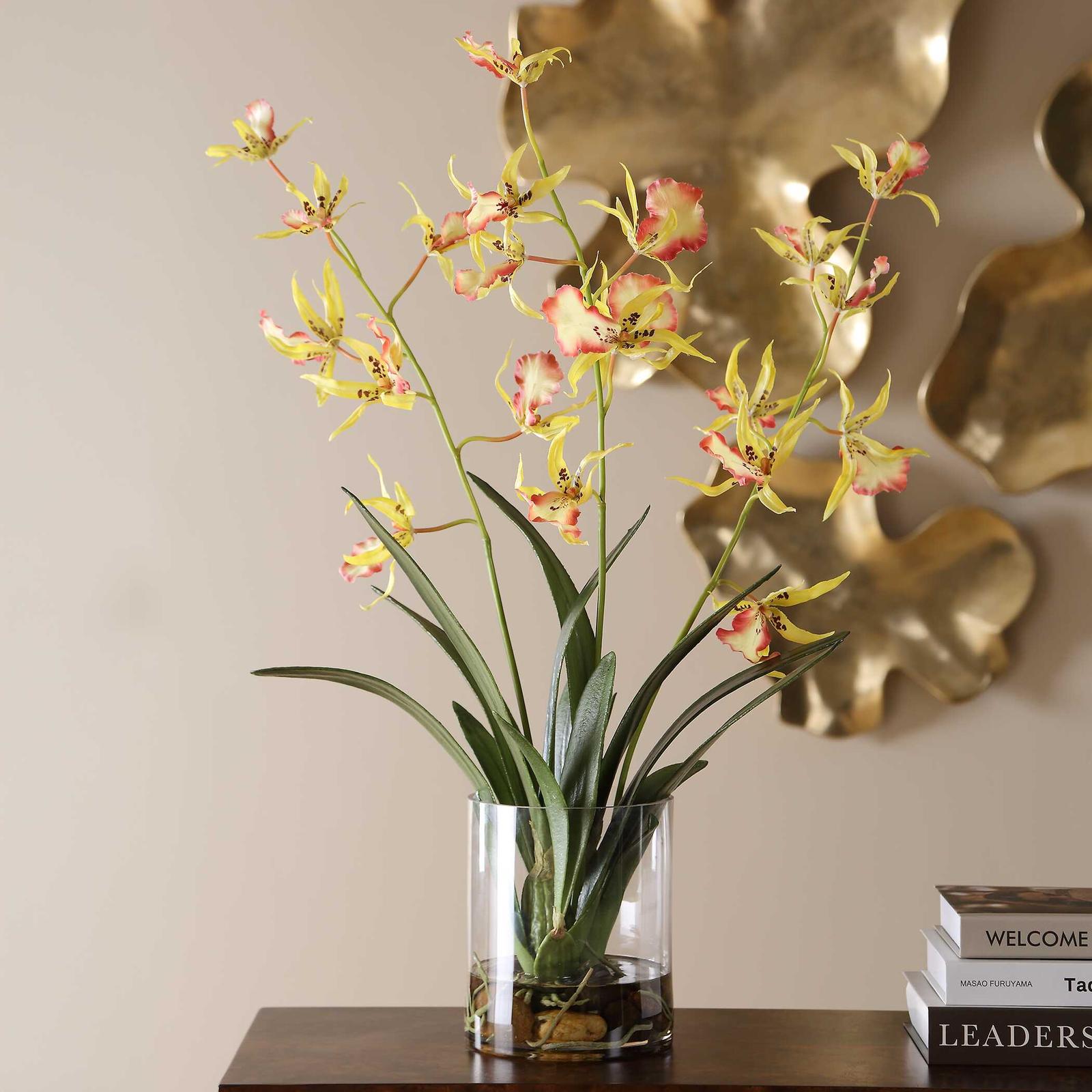 Uttermost Spider Orchid In Glass Vase