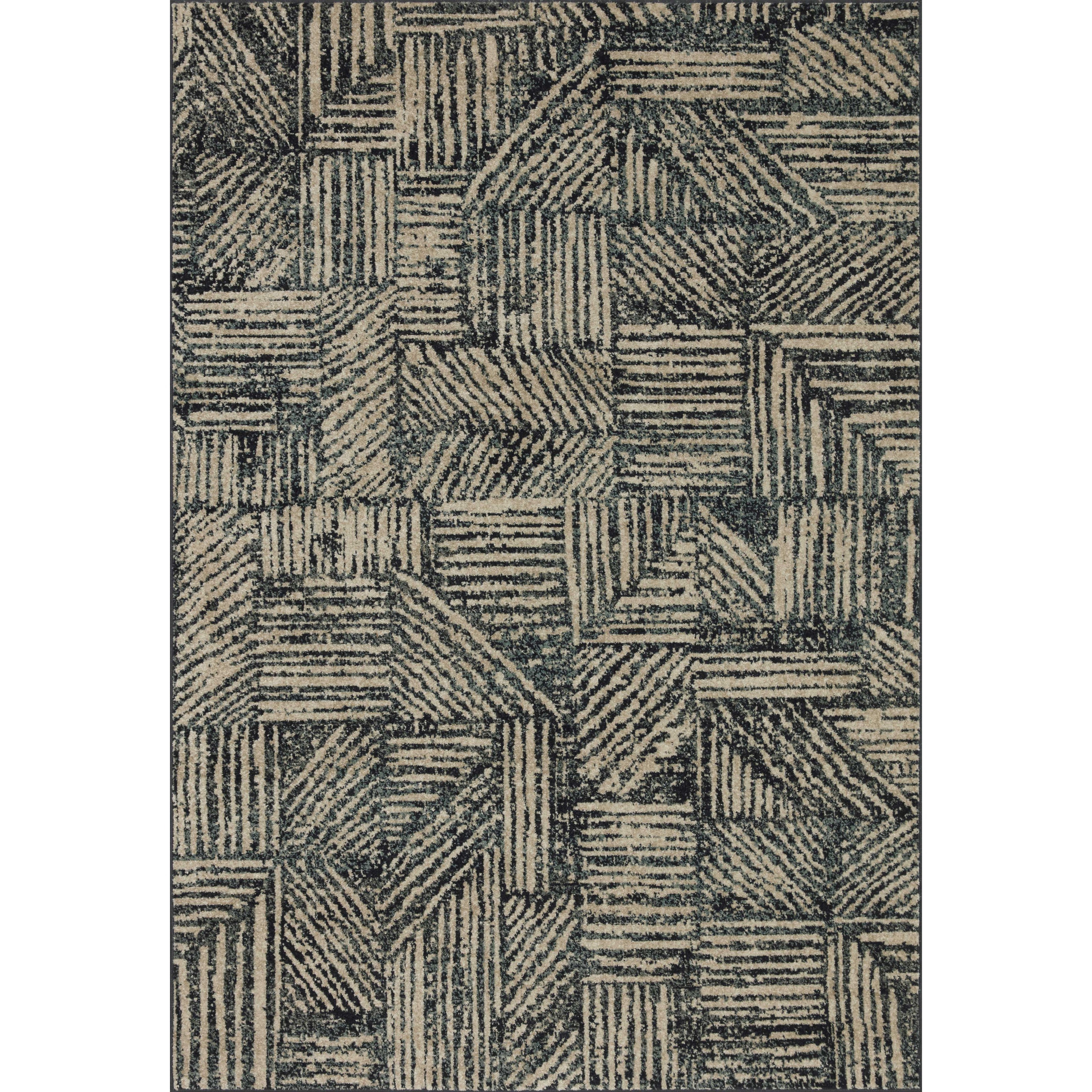 Loloi II Bowery BOW-01 Midnight / Taupe Rug