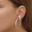 Christofle Babylone Sterling Silver T Bar Ear Cuff