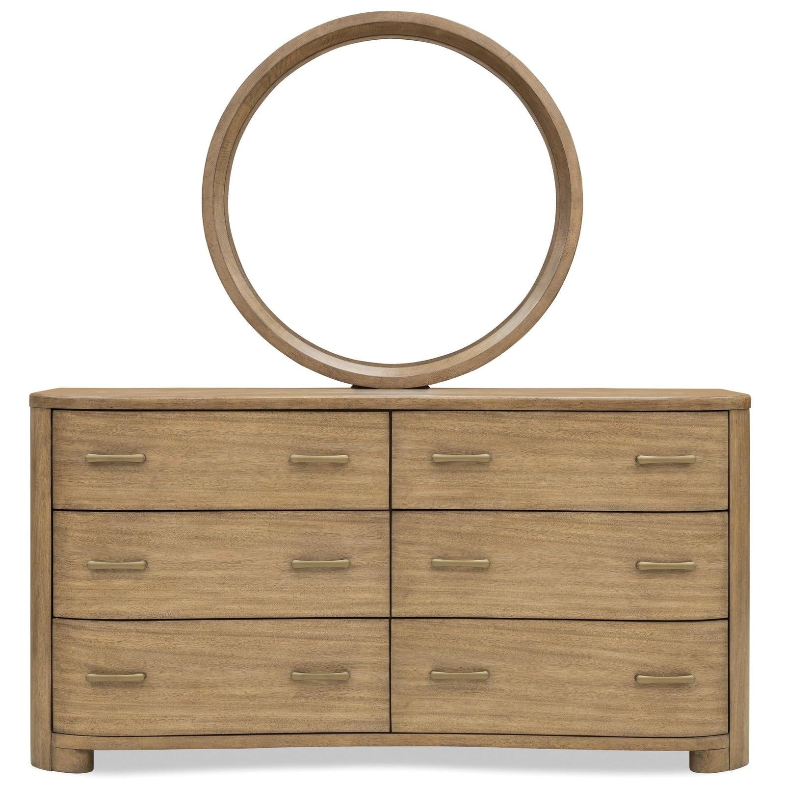 Pulaski Furniture Leeza Brown Double Drawer Dresser With Mirror Sale