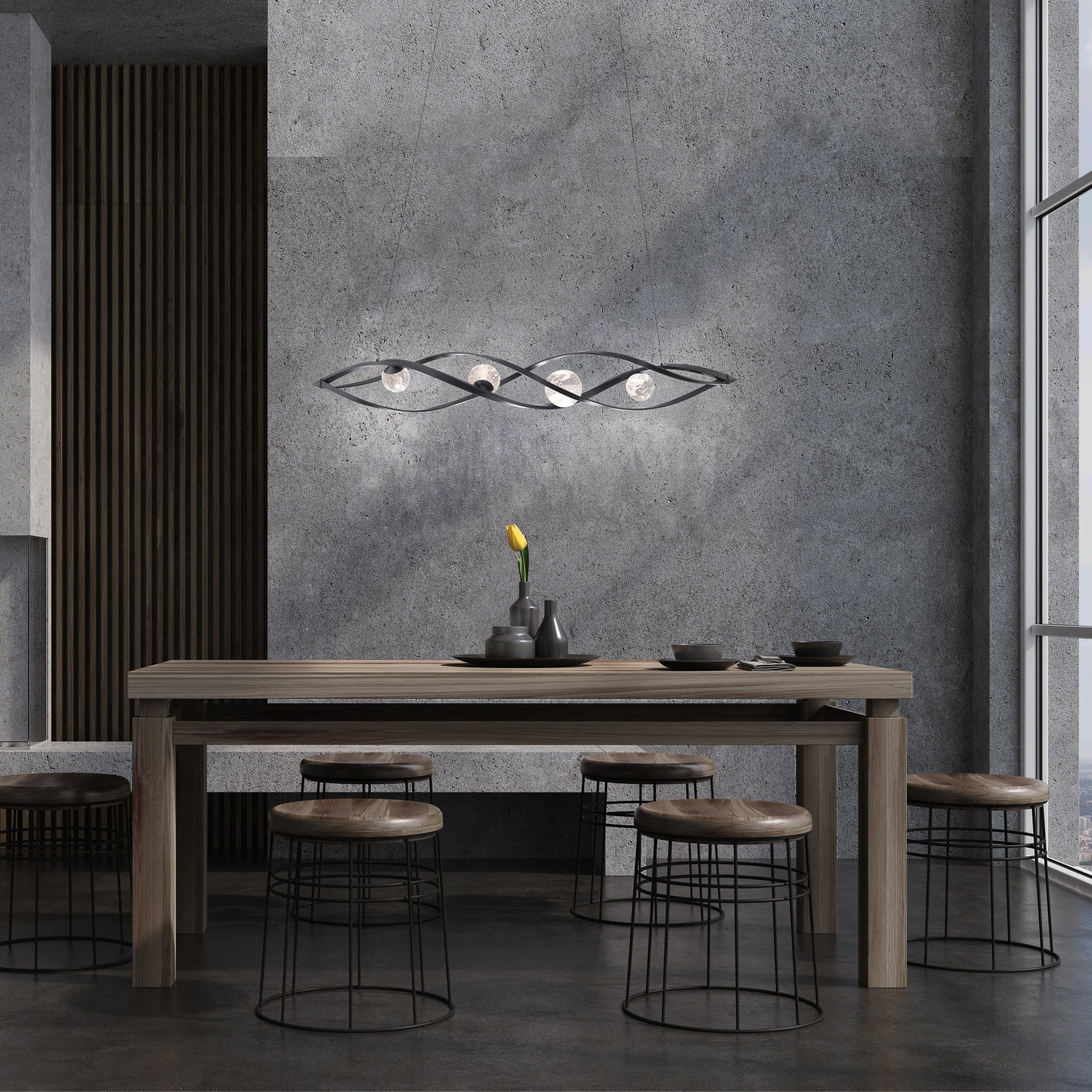 Schonbek Slipstream BPD50257 Linear Pendant