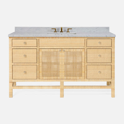 Isla 60" 2-Door Single Sink Vanity Base Only