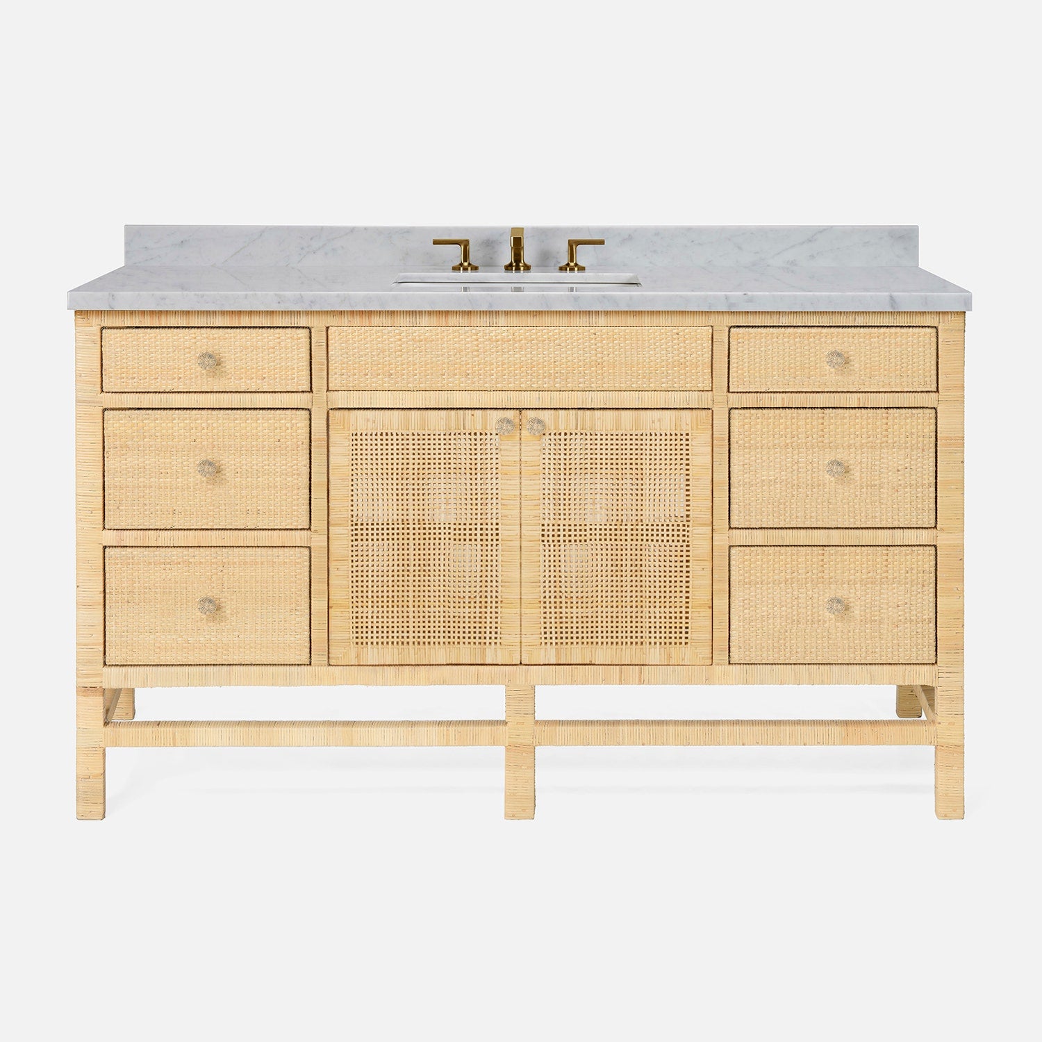 Isla 60" 2-Door Single Sink Vanity Base Only