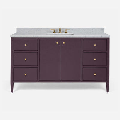 Jarin 60" 2-Door Single Sink Vanity Base Only