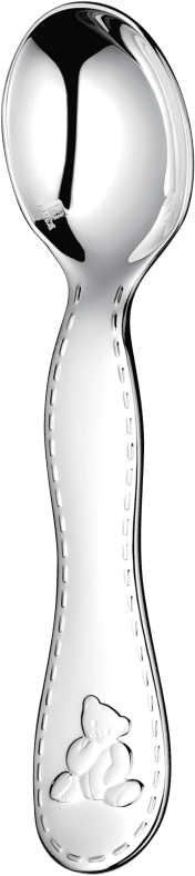 Christofle Charlie Bear Silver-Plated Baby Spoon