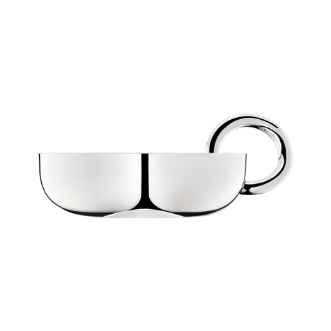 Christofle Vertigo Bowl Silver-Plated Snack/Trinket Bangle Bowl-4.7