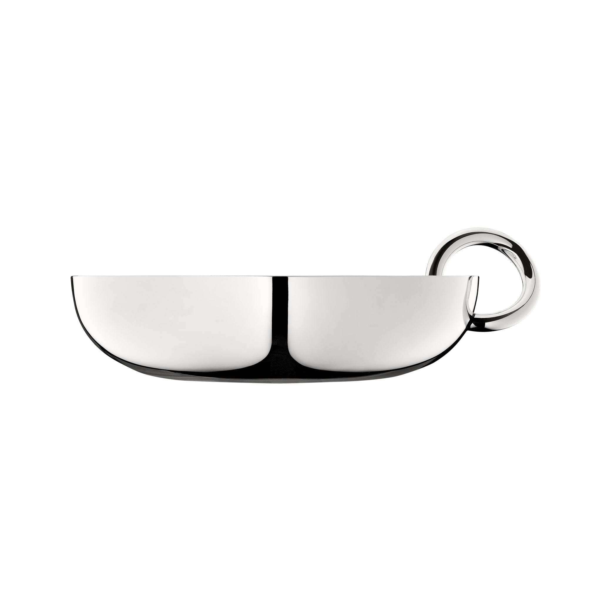 Christofle Vertigo Large Silver-Plated Snack/Trinket Bangle Bowl