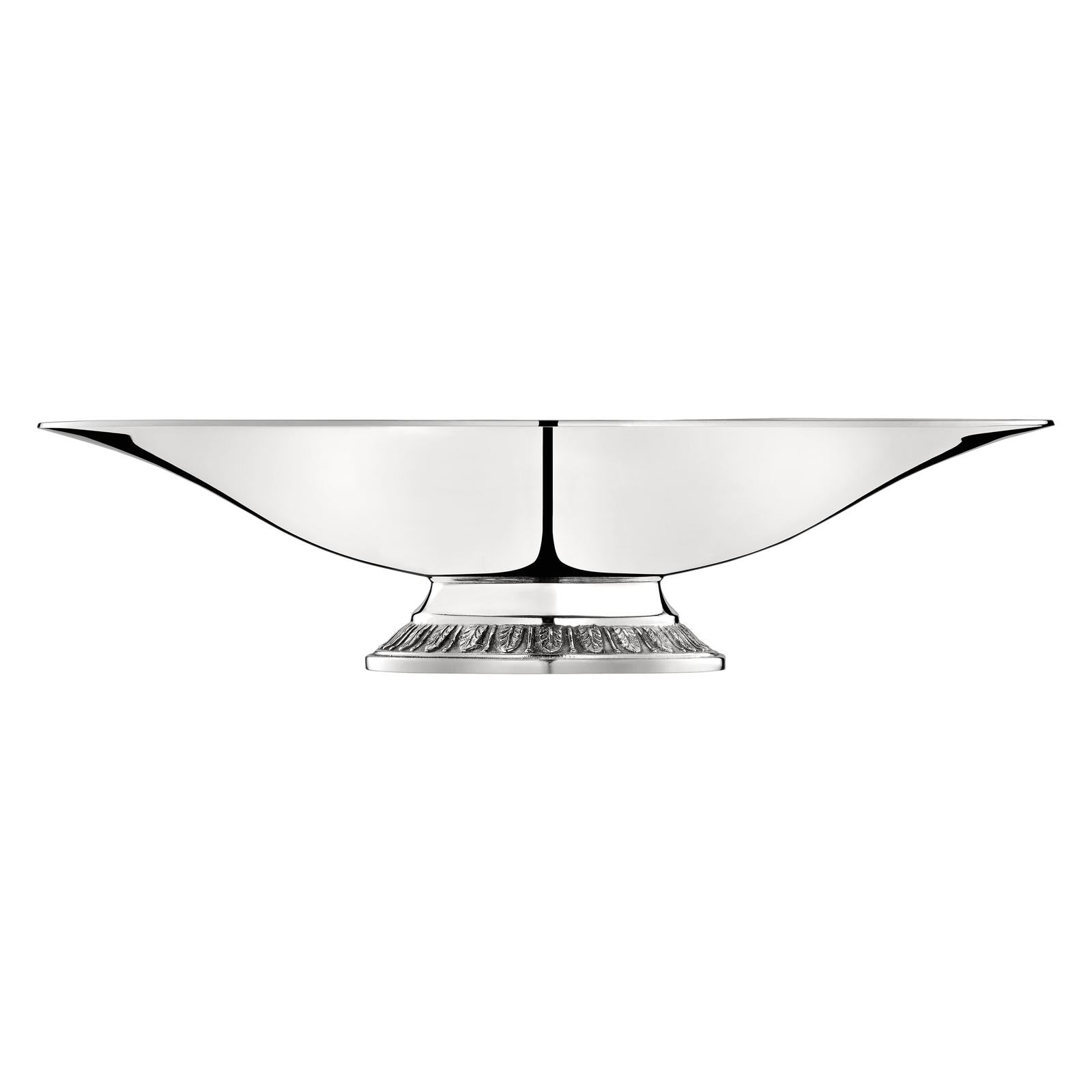Christofle Malmaison Silver Plated Footed Bowl 18 Cm