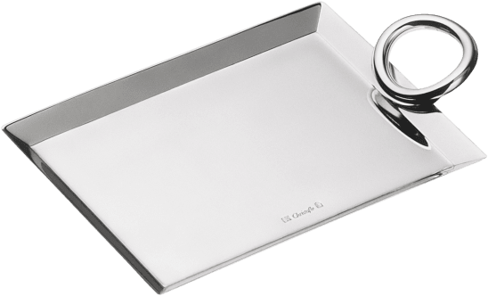 Christofle Vertigo Business Card Silver Plated Tray
