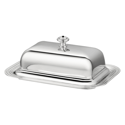 Christofle Albi Silver-Plated Lidded Butter Dish
