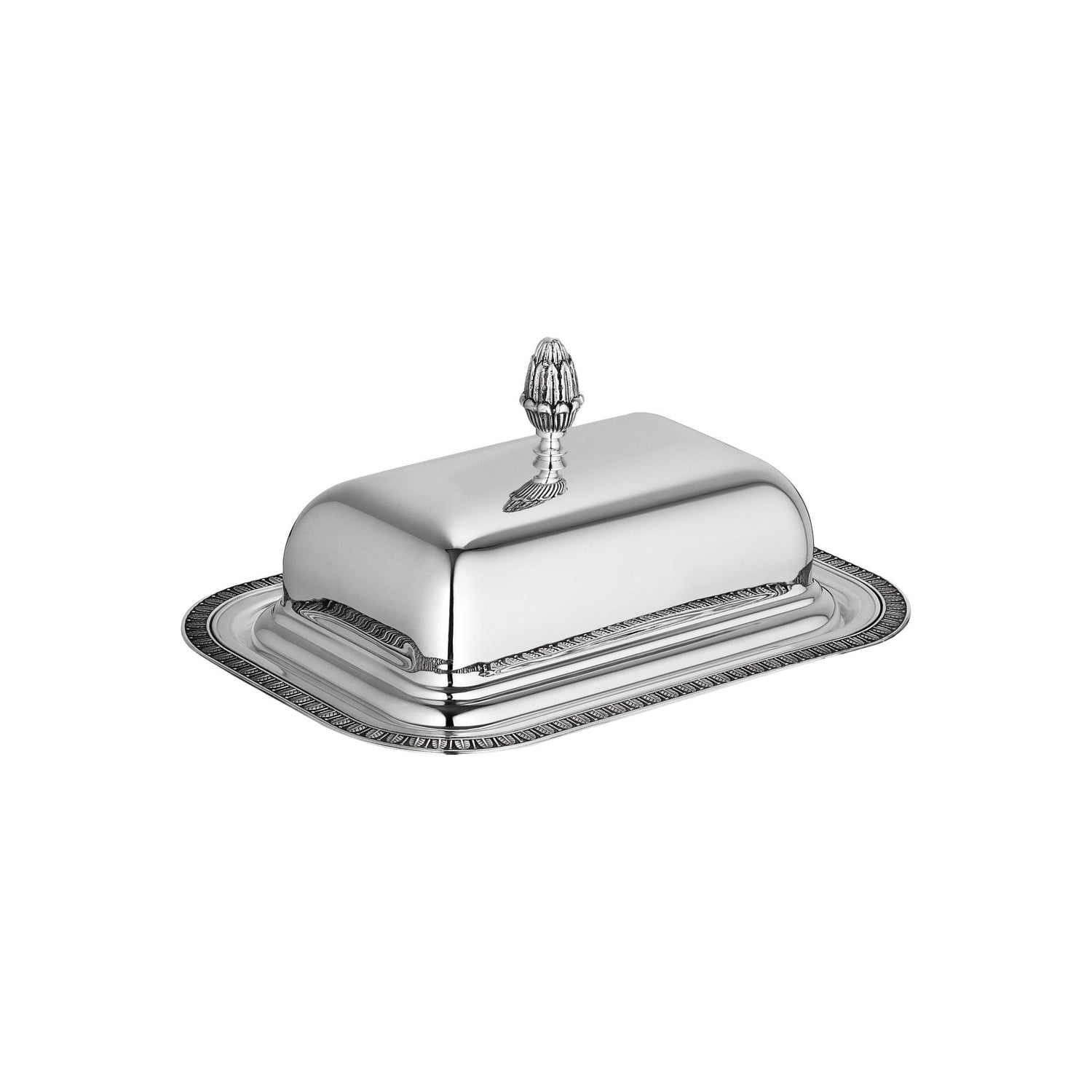 Christofle Malmaison Silver-Plated Lidded Butter Dish