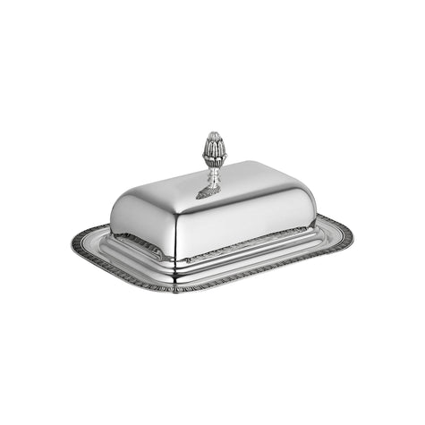 Christofle Malmaison Silver-Plated Lidded Butter Dish