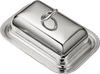 Christofle Vertigo Silver-Plated Butter Dish with Lid