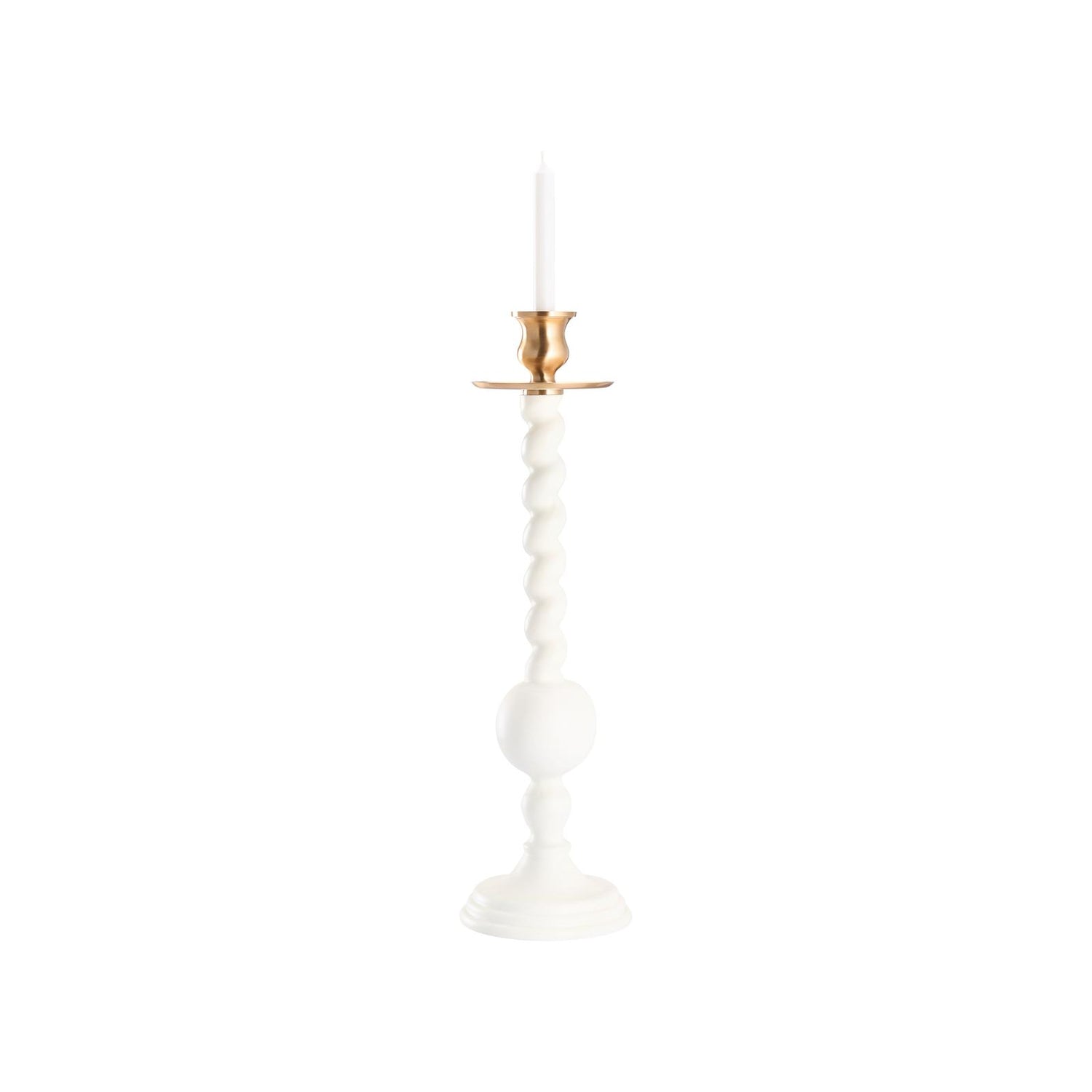 Chelsea House Solid Wood Barley Twist Candlestick