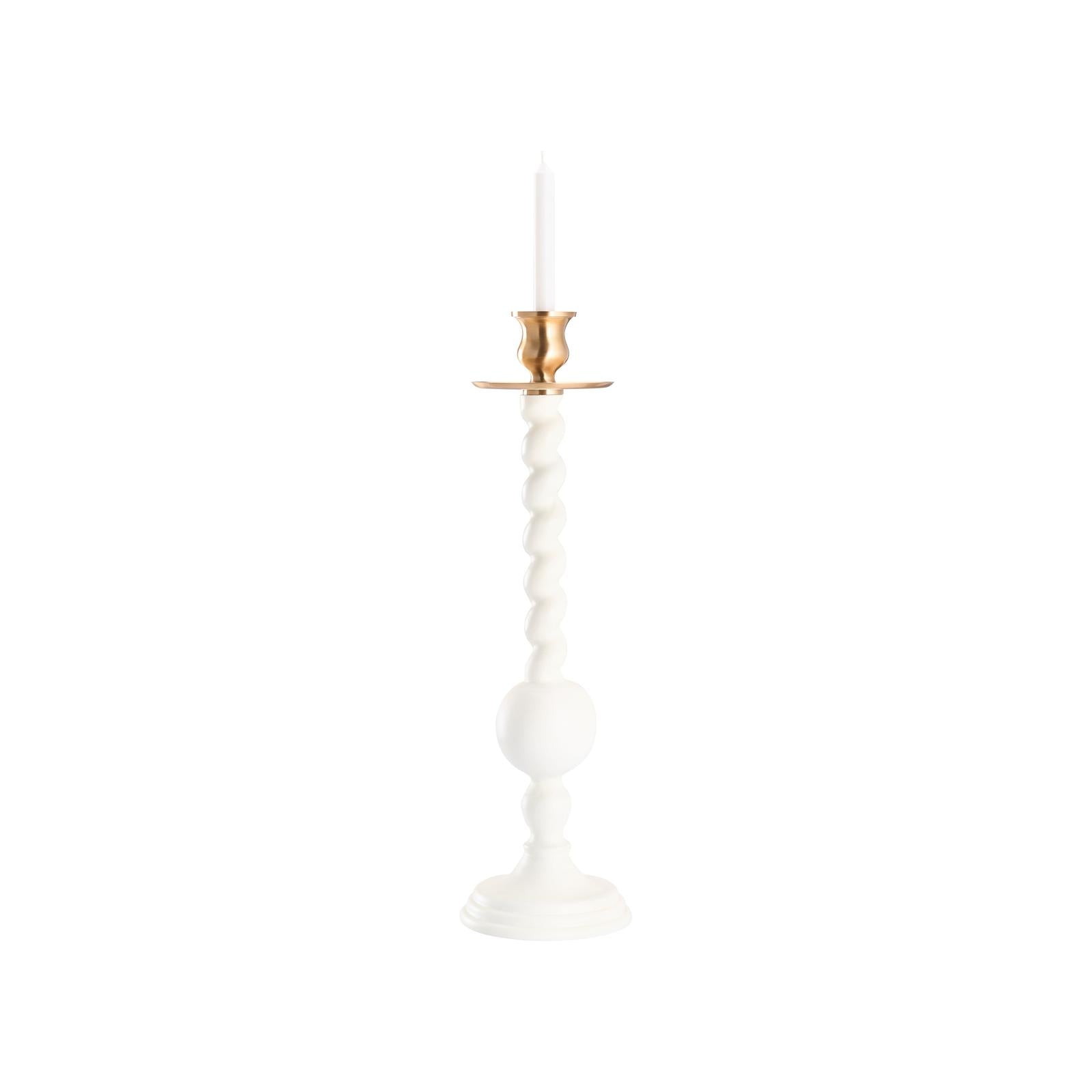 Chelsea House Solid Wood Barley Twist Candlestick