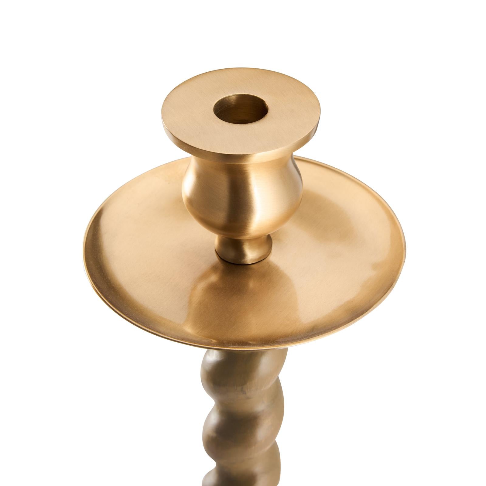 Chelsea House Solid Wood Barley Twist Candlestick