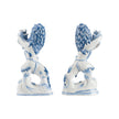 Chelsea House Faience Lions Sculpture - Set of 2