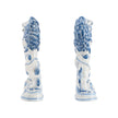 Chelsea House Faience Lions Sculpture - Set of 2