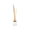 Chelsea House Bulb Gold Leaf Vase