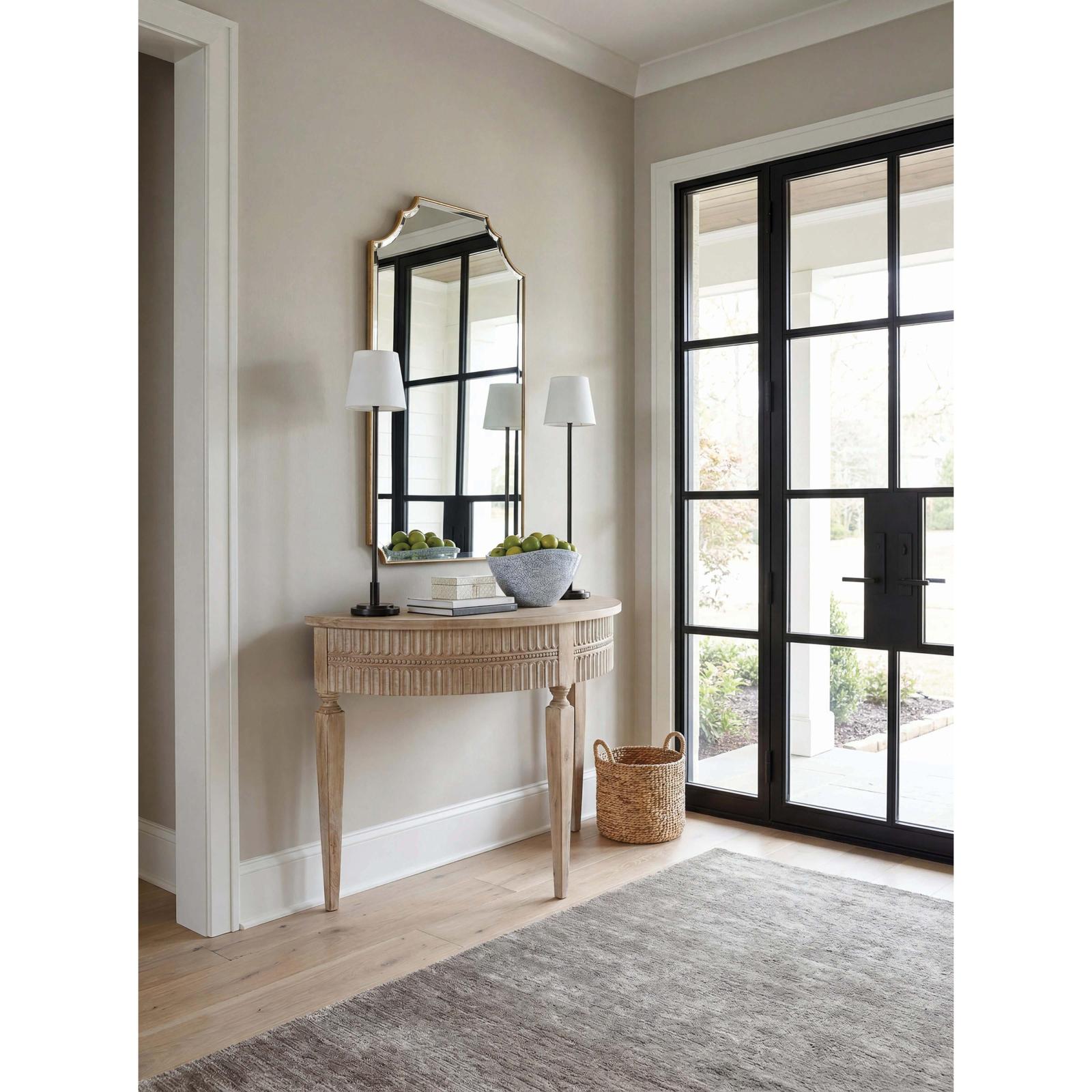 Chelsea House Lacey Demilune Consol Table