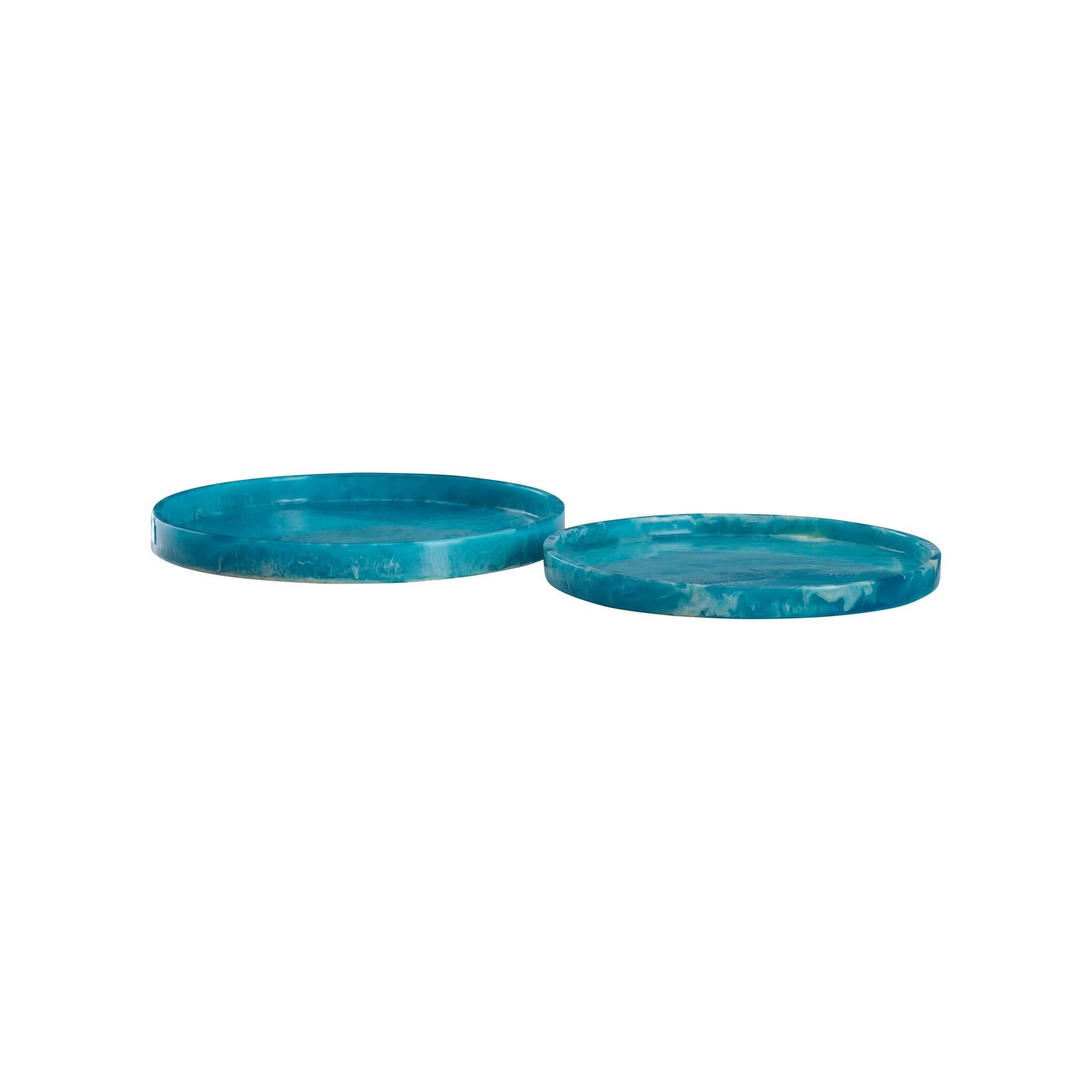 Chelsea House Vista Blue Tray, Set of 2