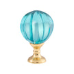 Chelsea House Blue Brass Hand Blown Finial