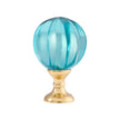 Chelsea House Blue Brass Hand Blown Finial
