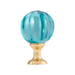 Chelsea House Blue Brass Hand Blown Finial