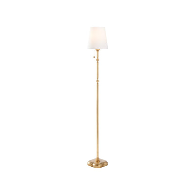 Chelsea House Quatrefoil Gold Leaf Floor Lamp