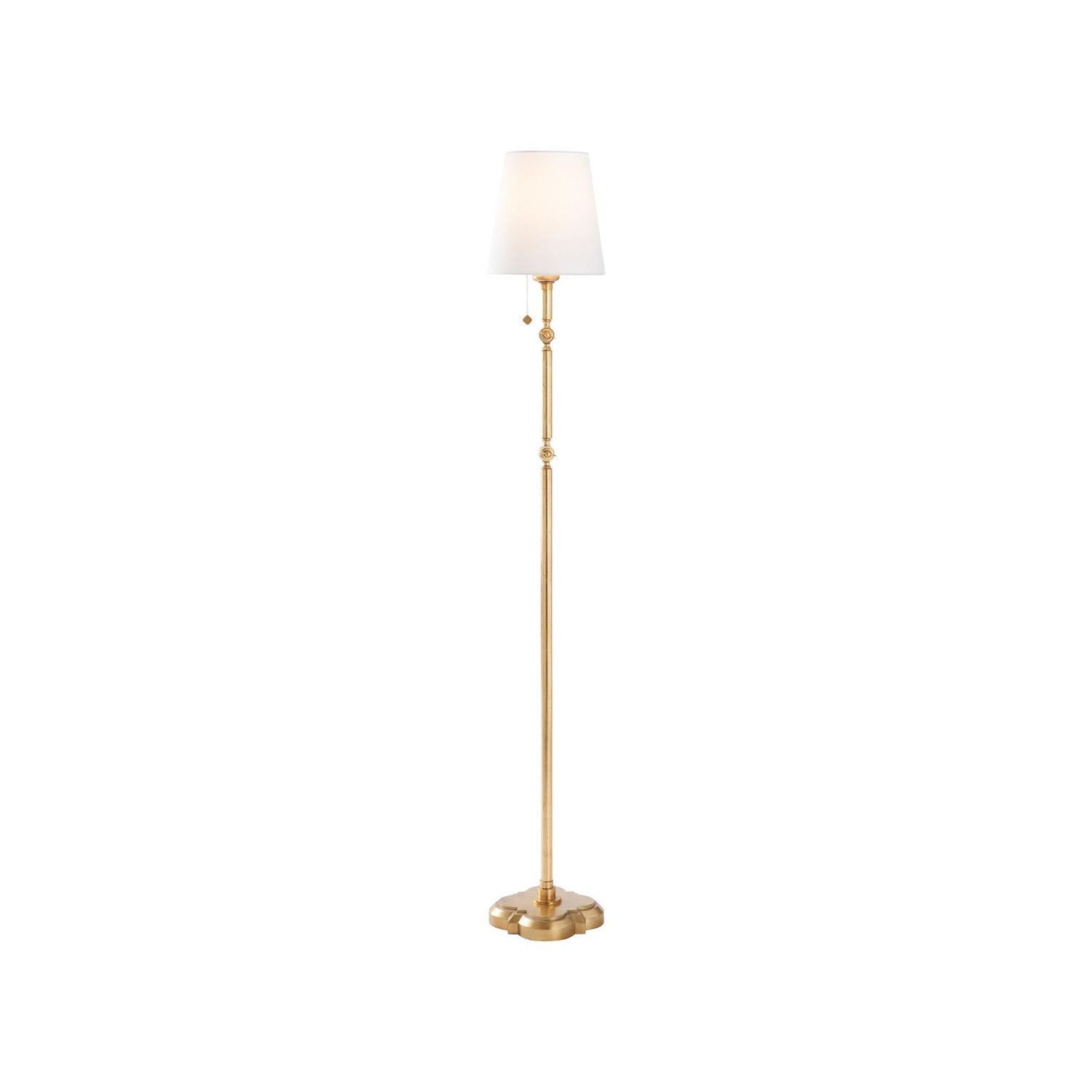 Chelsea House Quatrefoil Gold Leaf Floor Lamp