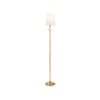 Chelsea House Quatrefoil Gold Leaf Floor Lamp