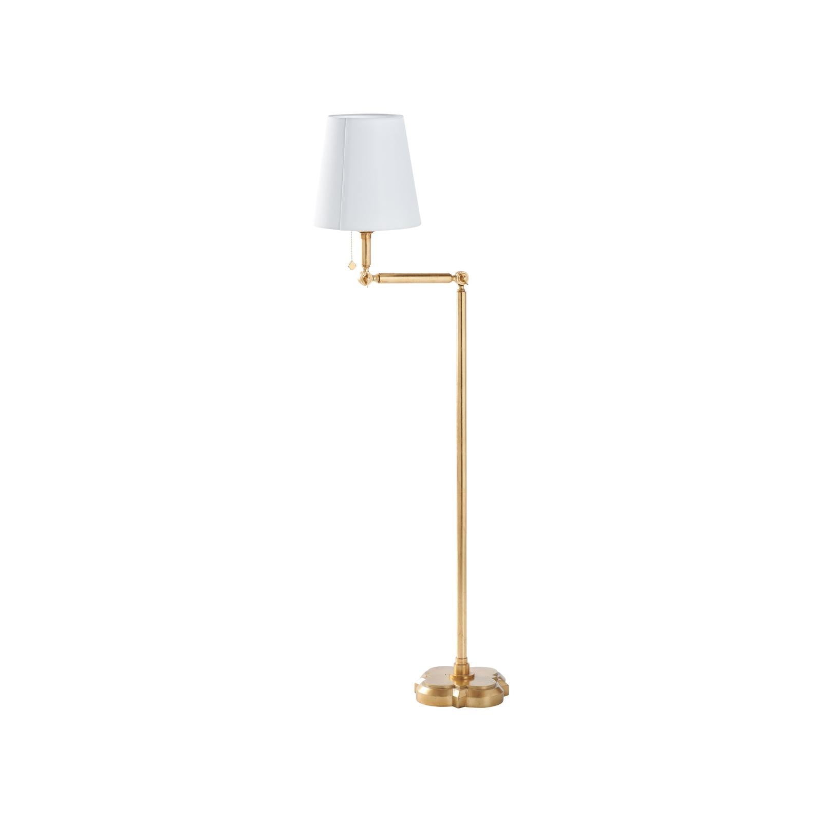 Chelsea House Quatrefoil Gold Leaf Floor Lamp