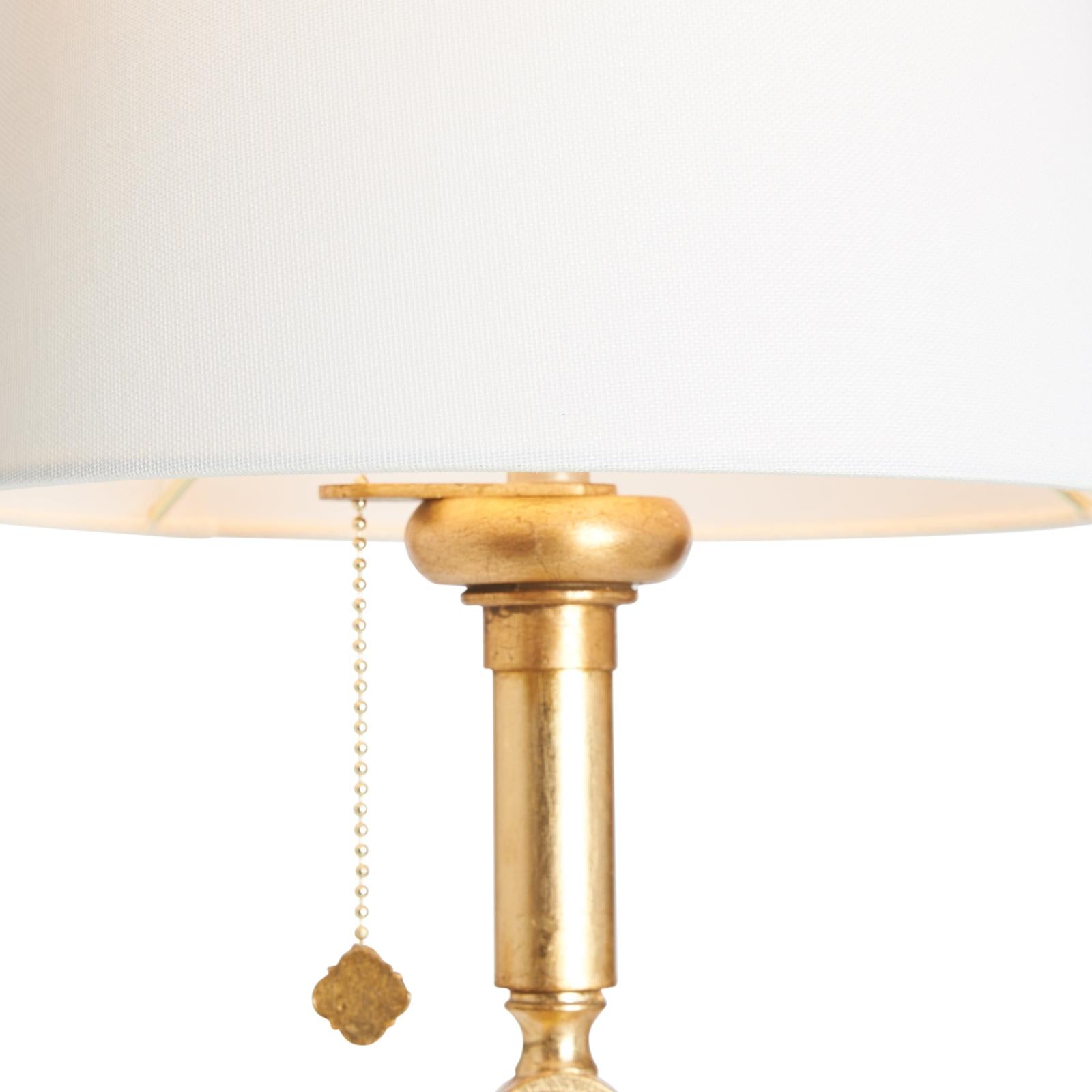 Chelsea House Quatrefoil Gold Leaf Floor Lamp